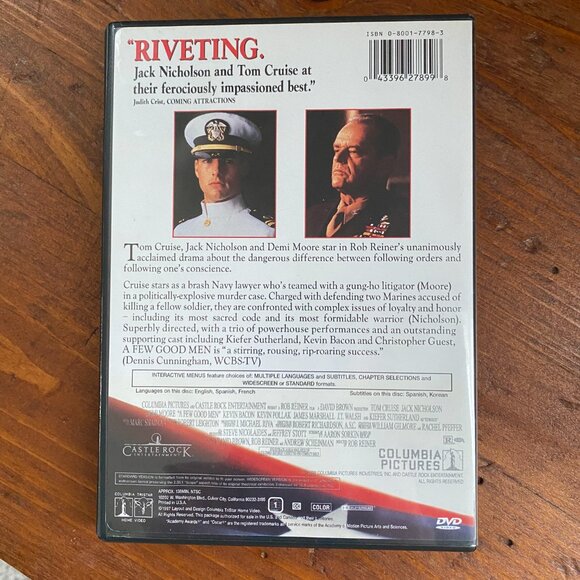 DVD A Few Good Men movie 138 minutes rated R riveting entertainment media - Picture 3 of 3